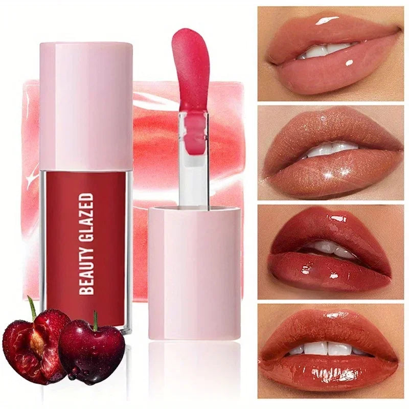 5 Colors Fruit-Tinted Lip Oil | Deep Moisturizing & Anti-Aging Care