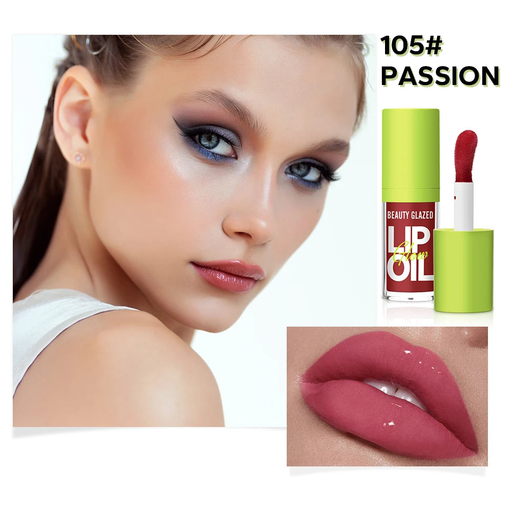 8 colors Moisturizing Candy Lip Gloss - Pearlescent Lustrous Mirror Nude Lip Stain with Natural Lip Oil Valentine's Day Gifts