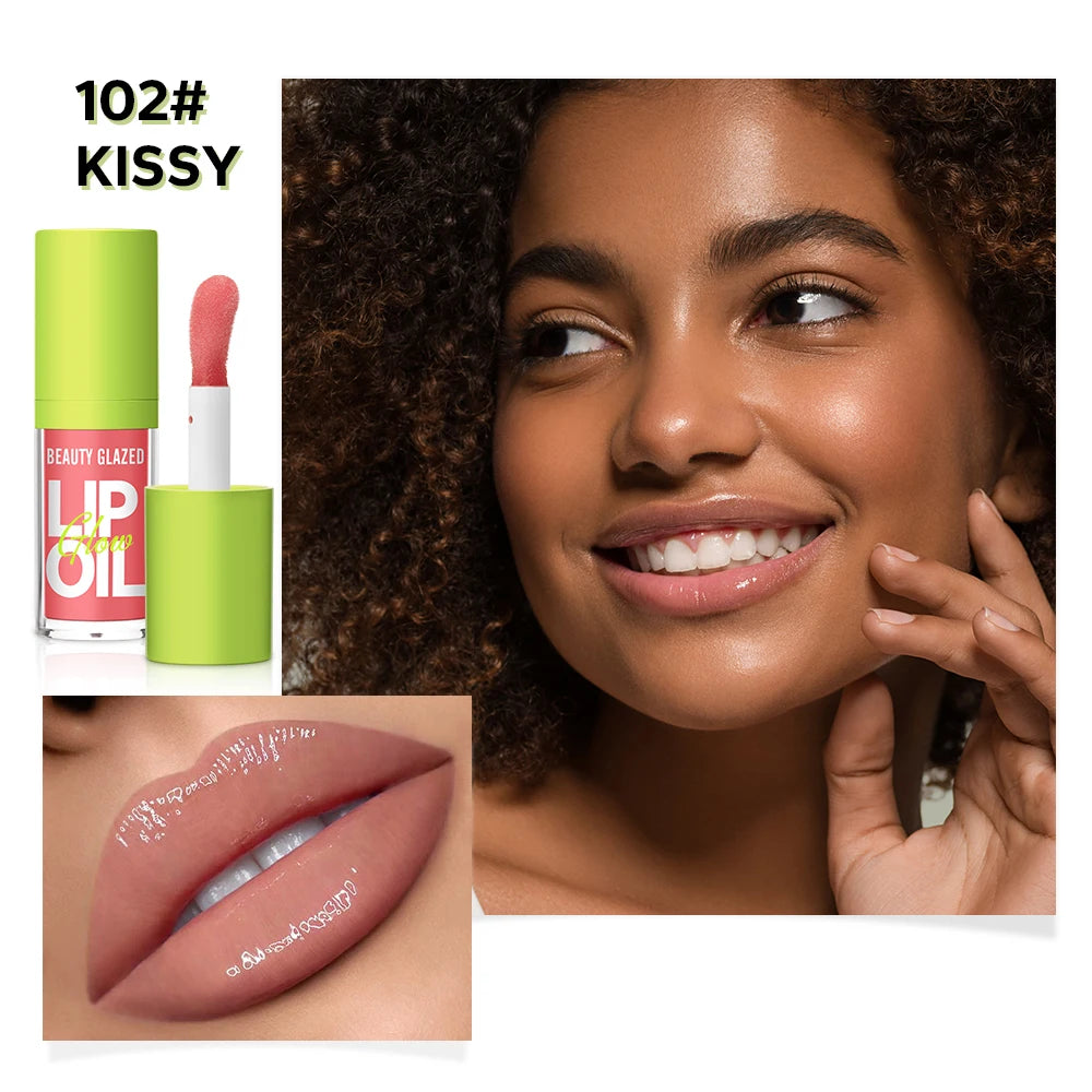 8 colors Moisturizing Candy Lip Gloss - Pearlescent Lustrous Mirror Nude Lip Stain with Natural Lip Oil Valentine's Day Gifts