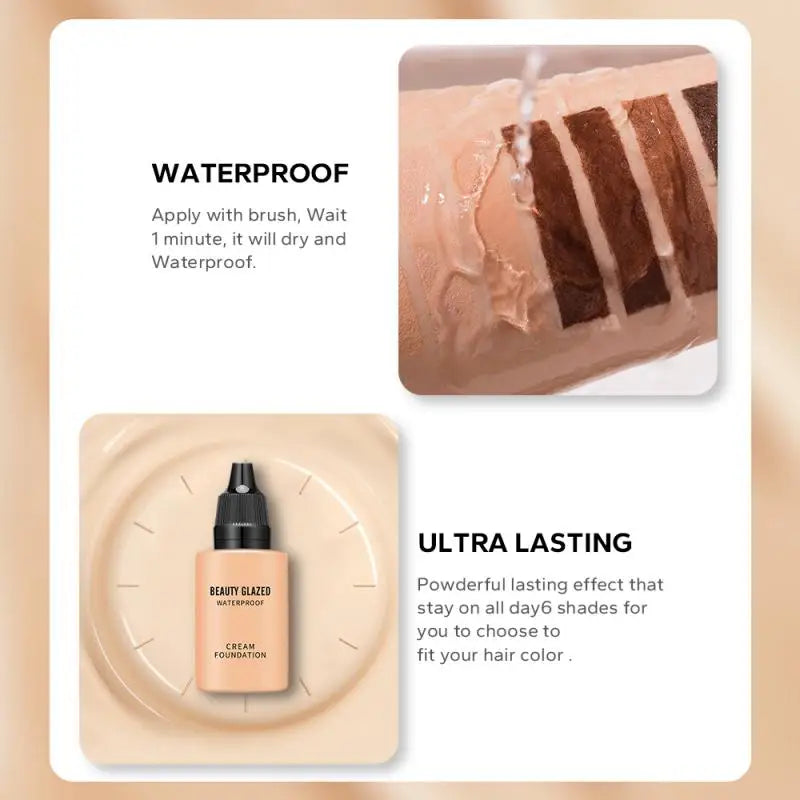 Matte Liquid Foundation Concealer Cream Waterproof High Coverage Makeup Base Oil-control Face Brighten Concealer Makeup Korean