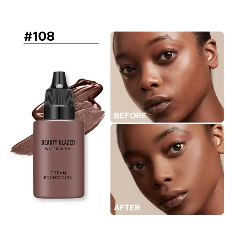 Matte Liquid Foundation Concealer Cream Waterproof High Coverage Makeup Base Oil-control Face Brighten Concealer Makeup Korean