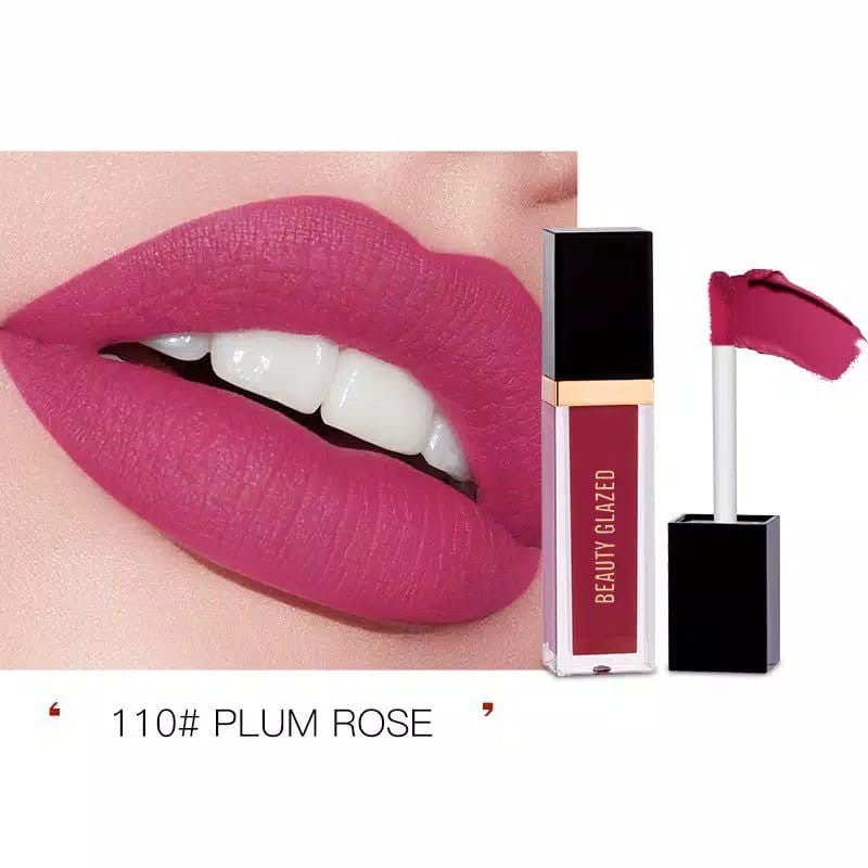 Matte Lip Gloss Dry rose Plum mauve Waterproof