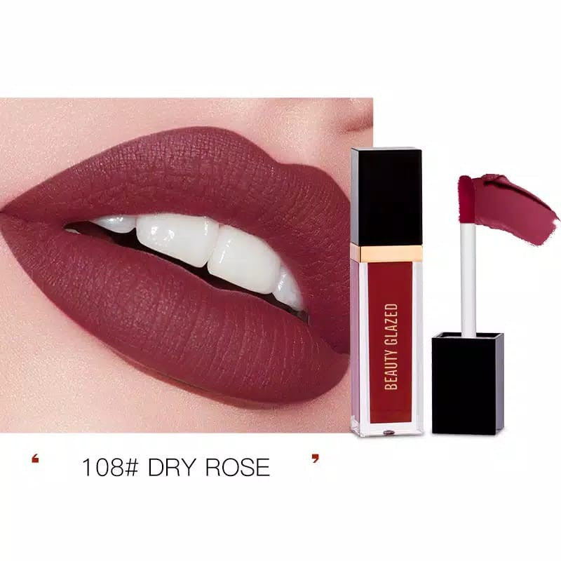 Matte Lip Gloss Dry rose Plum mauve Waterproof