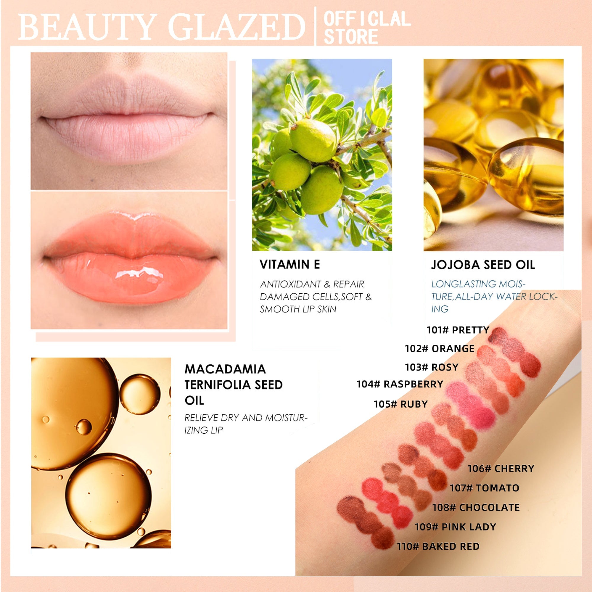 Sangria red Mirrored Lip Gloss