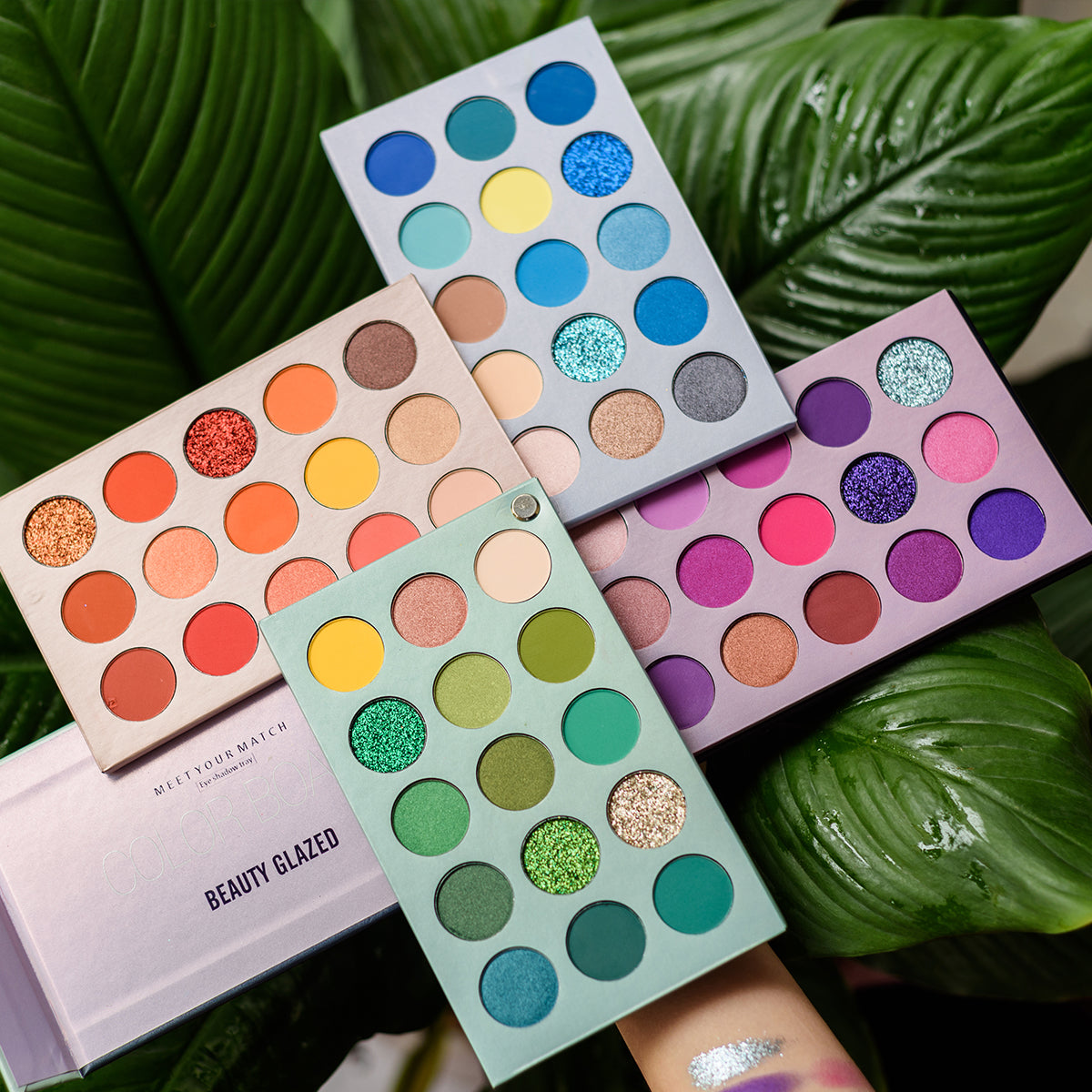 Beauty Glazed Eyeshadow Palette 4 in 1 Metallic Violet Cream